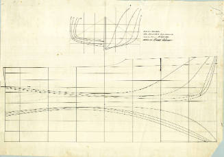 Lines plan of the motor cruiser HAWTHORN