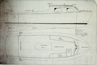 General arrangement plan of a 26 foot rescue boat