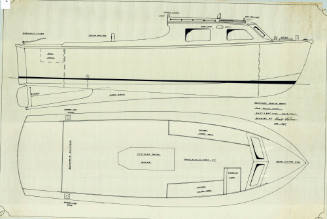 General arrangement plan of a rescue boat