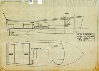 General arrangement sketch of a proposed tender for the RAAF