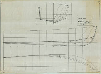 Lines plan of a seaplane tender for the RAAF