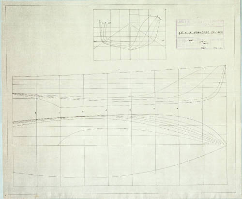 Lines plan of a standard 45 foot cruiser