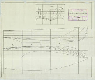 Lines plan of a standard 45 foot cruiser
