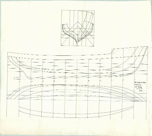 Lines plan of an Otter trawler