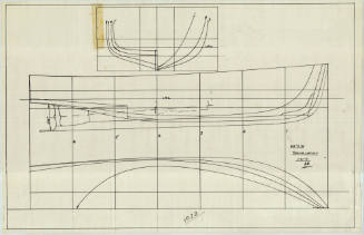 Lines plan of a towing launch