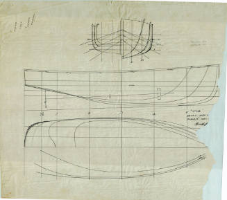 Lines plan of a tug vessel