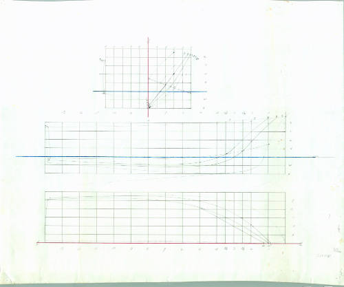 Lines plan of a 28 foot launch vessel