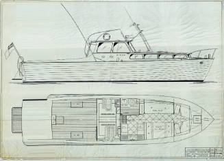 General arrangement plan of the express cruiser SEA FLYER