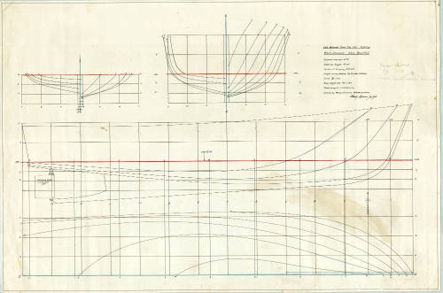 Lines plan of a 40 foot standard work boat hull – Works –  /