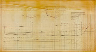 Lines plan of a proposed 85 foot crew boat