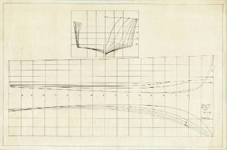 Lines plan of the motor cruiser TOKORA