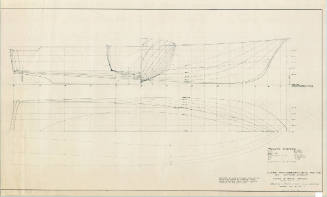 Lines plan of the motor cruiser EMMA