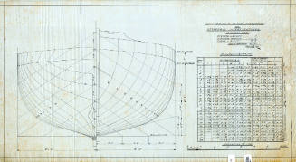 Lines plan of a 40 foot vessel