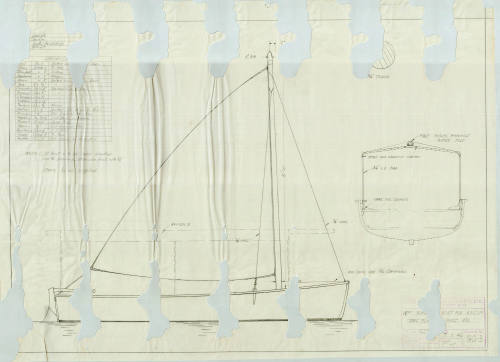 Sail and awning plan for an 18 foot power boat