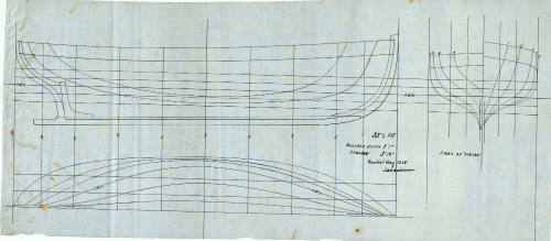 Lines plan of the auxiliary fishing vessel VIKING