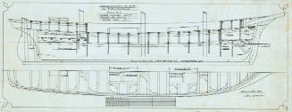 Construction plan for a Motorskonner (motor schooner)