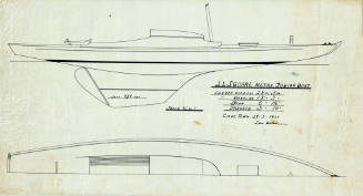 General arrangement plan of a 22 square metre Junior boat