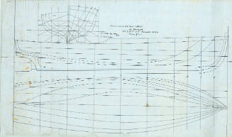 Lines plan of the motor launch RADIANCE