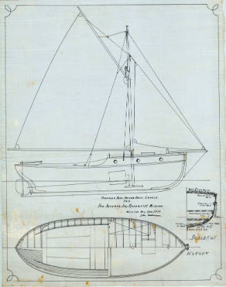 General arrangement plan of an auxiliary raised deck launch