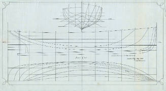 Lines plan of the auxiliary ketch-rigged mission boat LEPHARE