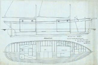 General arrangement plan of the auxiliary ketch-rigged LEPHARE