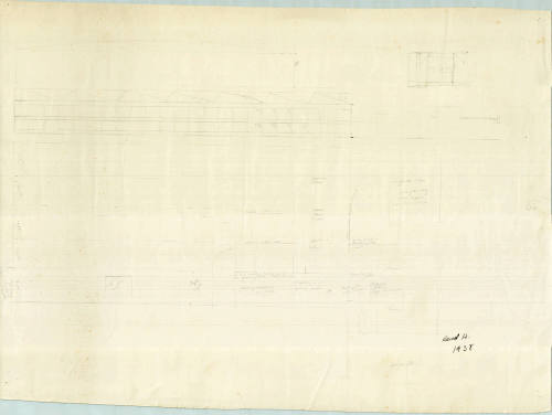 Sketch plan of a proposed workshop building