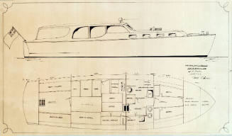 General arrangement plan of the motor cruiser SIROCCO