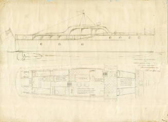 General arrangement plan of the motor cruiser SILVER CLOUD II