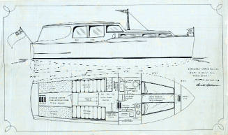 General arrangement plan of the standard motor cruiser NINA