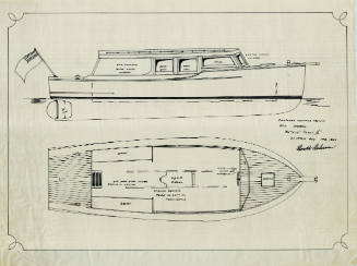 General arrangement plan of a proposed 30 foot Harbour launch