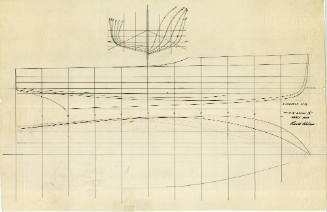 Lines plan of the motor cruiser NORLEN