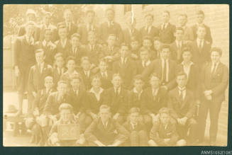 Postcard featuring a black and white Class 2C