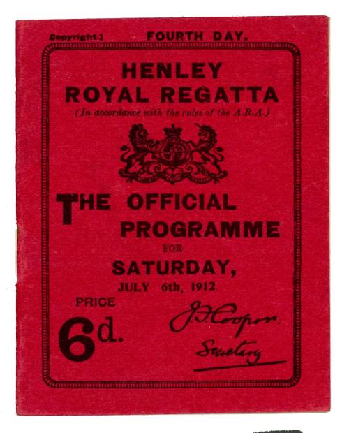 Henley Royal Regatta Official Programme