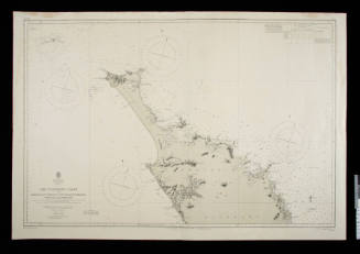 Admiralty Chart No. 2525.  New Zealand, North Island, sheet one: the northern coast, from Hokianga on the west to Tutukaka on the east.