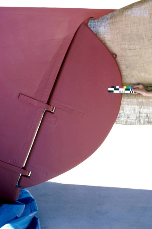 Rudder from 39 foot gaff cutter AKARANA