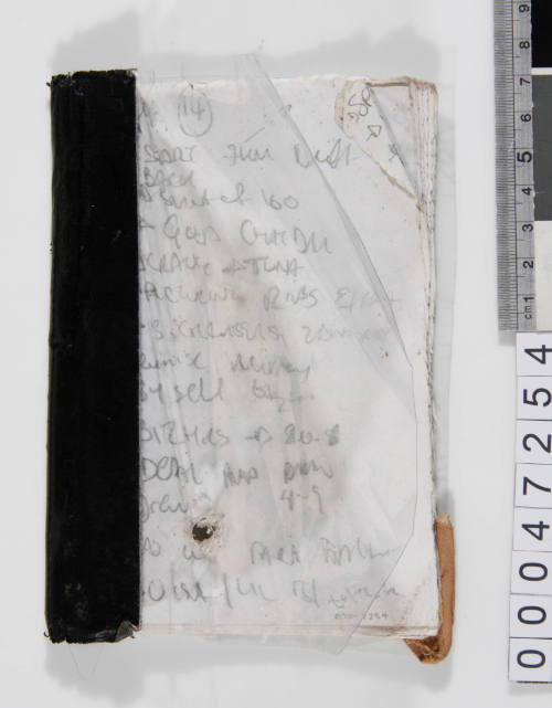 Book containing notes written during the LOT 41 voyage