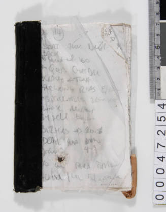 Book containing notes written during the LOT 41 voyage