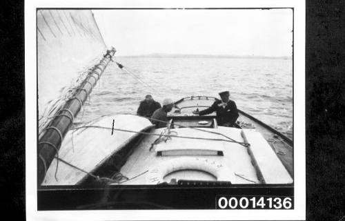 UTIEKAH II and crew under sail, Southern NSW Coast