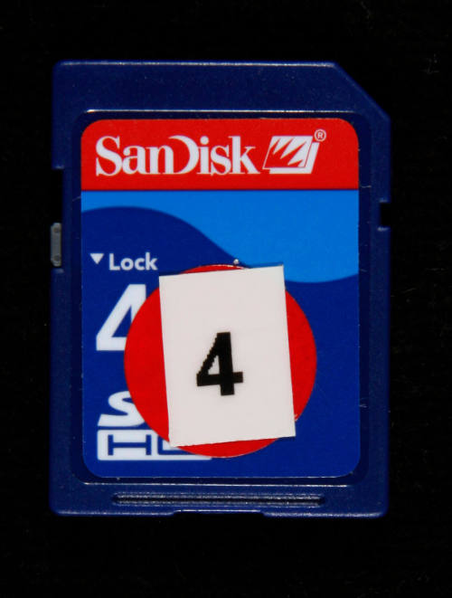 SanDisk 4GB SDHC memory card 4 related to the LOT 41 voyage