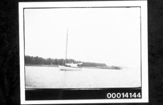 UTIEKAH II at anchor off Crookhaven coast, NSW