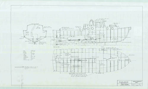 Trygve Halvorsen general construction plan of steel work boat