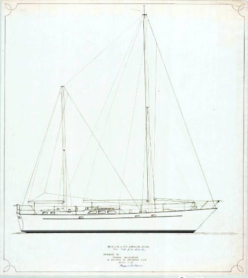 Plan for 55 foot cruising ketch