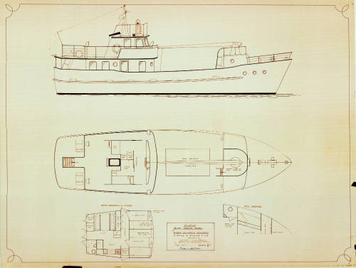 Plan of an Island trading vessel