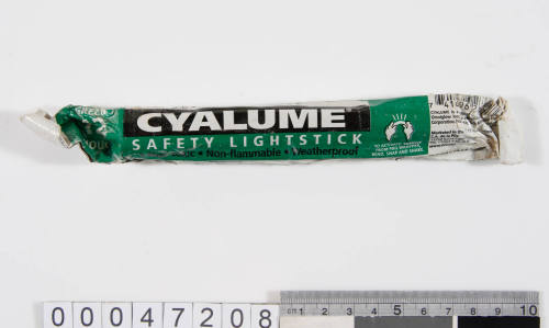 Omniglow Cyalume Safety Lightstick taken on board LOT 41