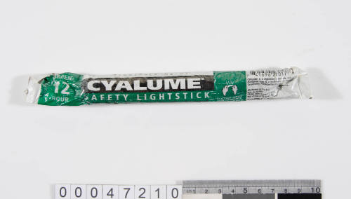 Omniglow Cyalume Safety Lightstick taken on board LOT 41