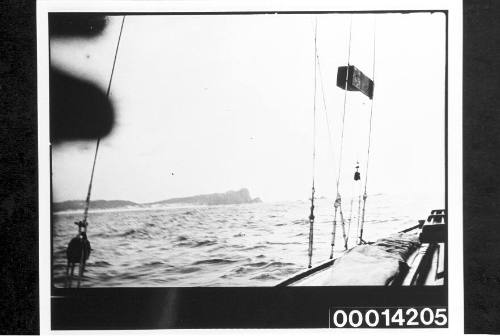 View of Sugarloaf Point from the deck of yacht UTIEKAH II