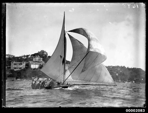 18-footer ETHEL sailing on Sydney Harbour