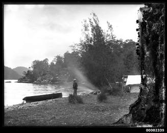Camp set up, possibly by the Hawkesbury River NSW