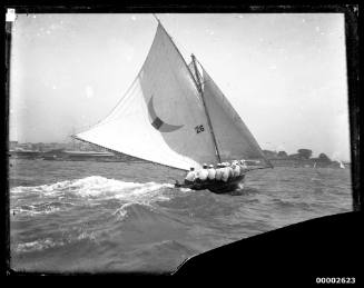 18-footer ARIEL sailing on Sydney Harbour