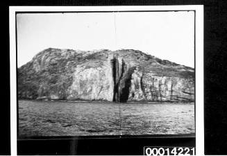 Cliff face at the waters edge